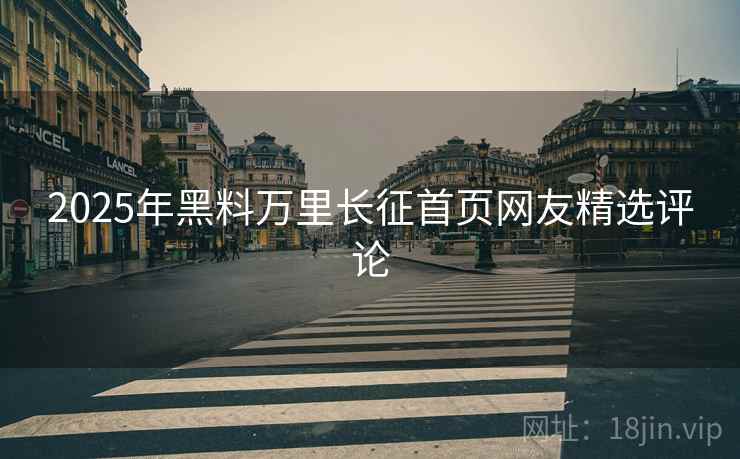 2025年黑料万里长征首页网友精选评论