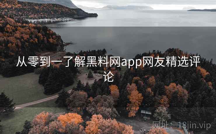 从零到一了解黑料网app网友精选评论