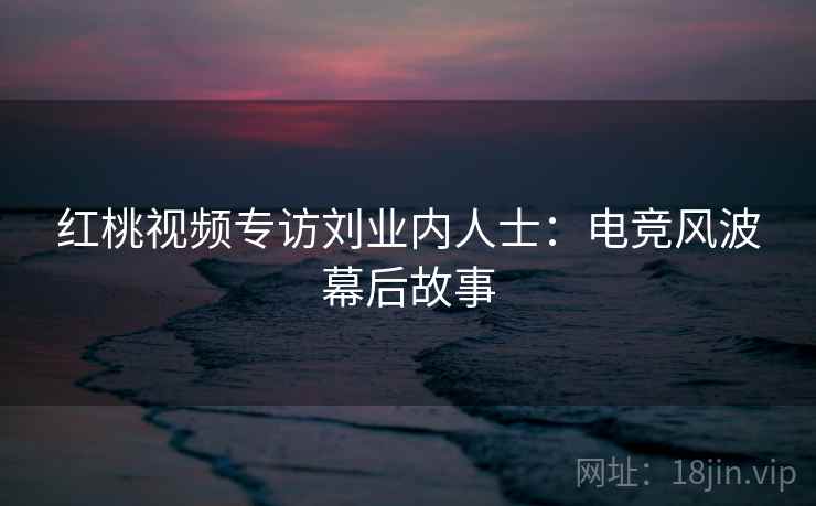 红桃视频专访刘业内人士：电竞风波幕后故事